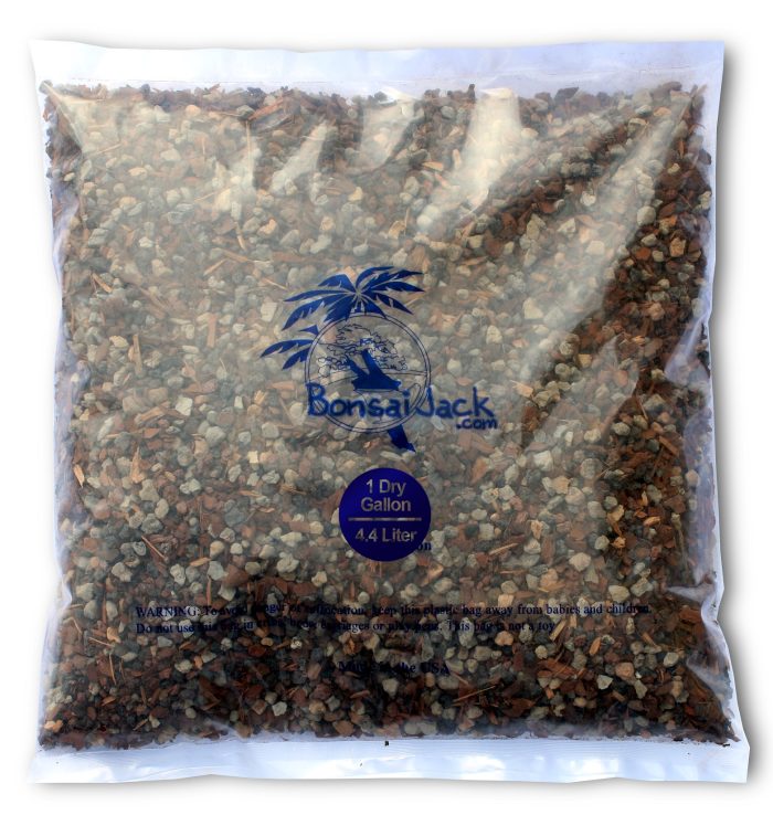 1 Gallon BonsaiJack Organic Bonsai Soil Mix 221 (4 Dry Quarts)