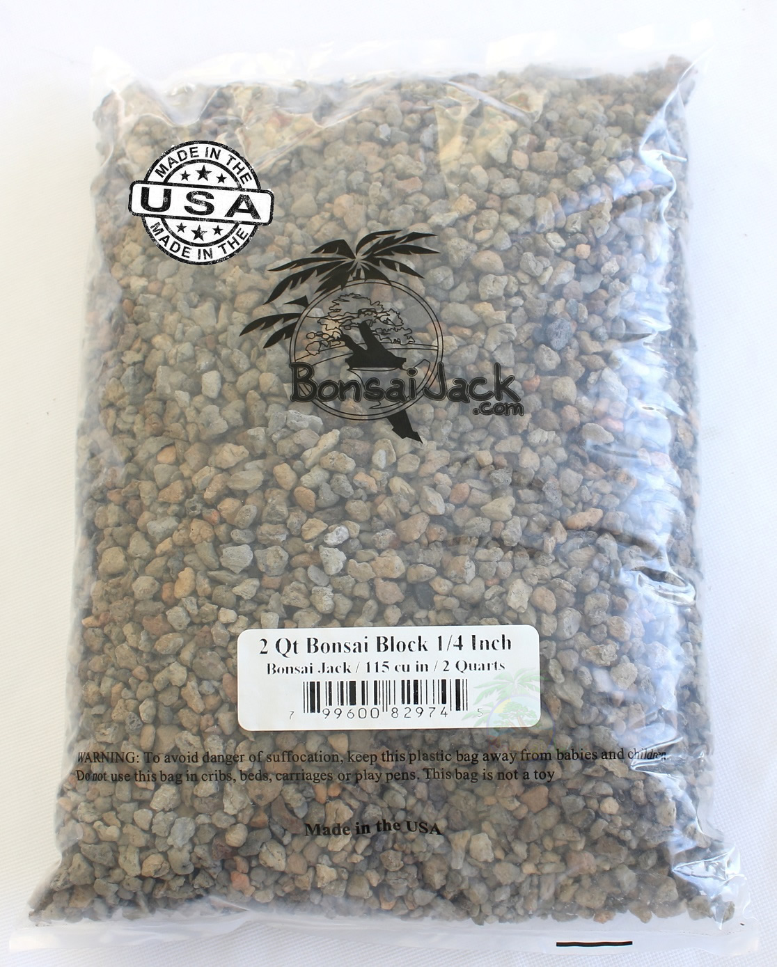 2 Dry Quarts 1/4 Inch Bonsai Block Bonsai Jack