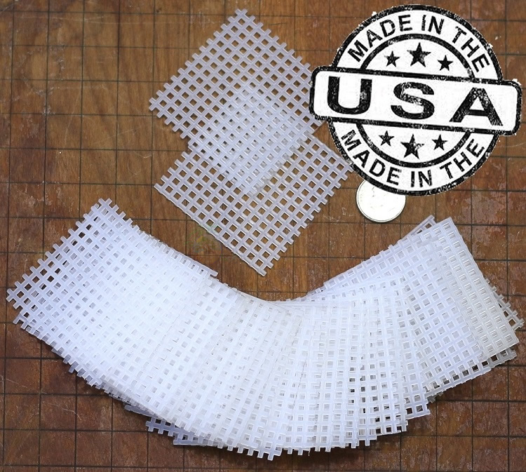 (50) 2×2 Inch Rigid Polyethylene Medium Bonsai Pot Mesh Drainage