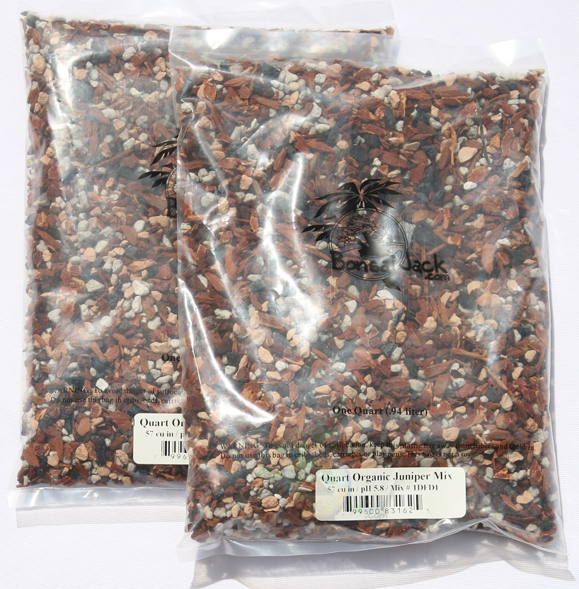 2 Quarts Organic Conifer Bonsai Soil Mix. Juniper Plus. pH 5.8 Mix