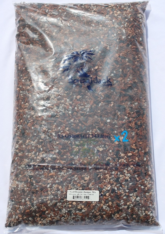7 Gallons Organic Conifer Bonsai Soil Mix. Juniper Plus. pH 5.8 Mix