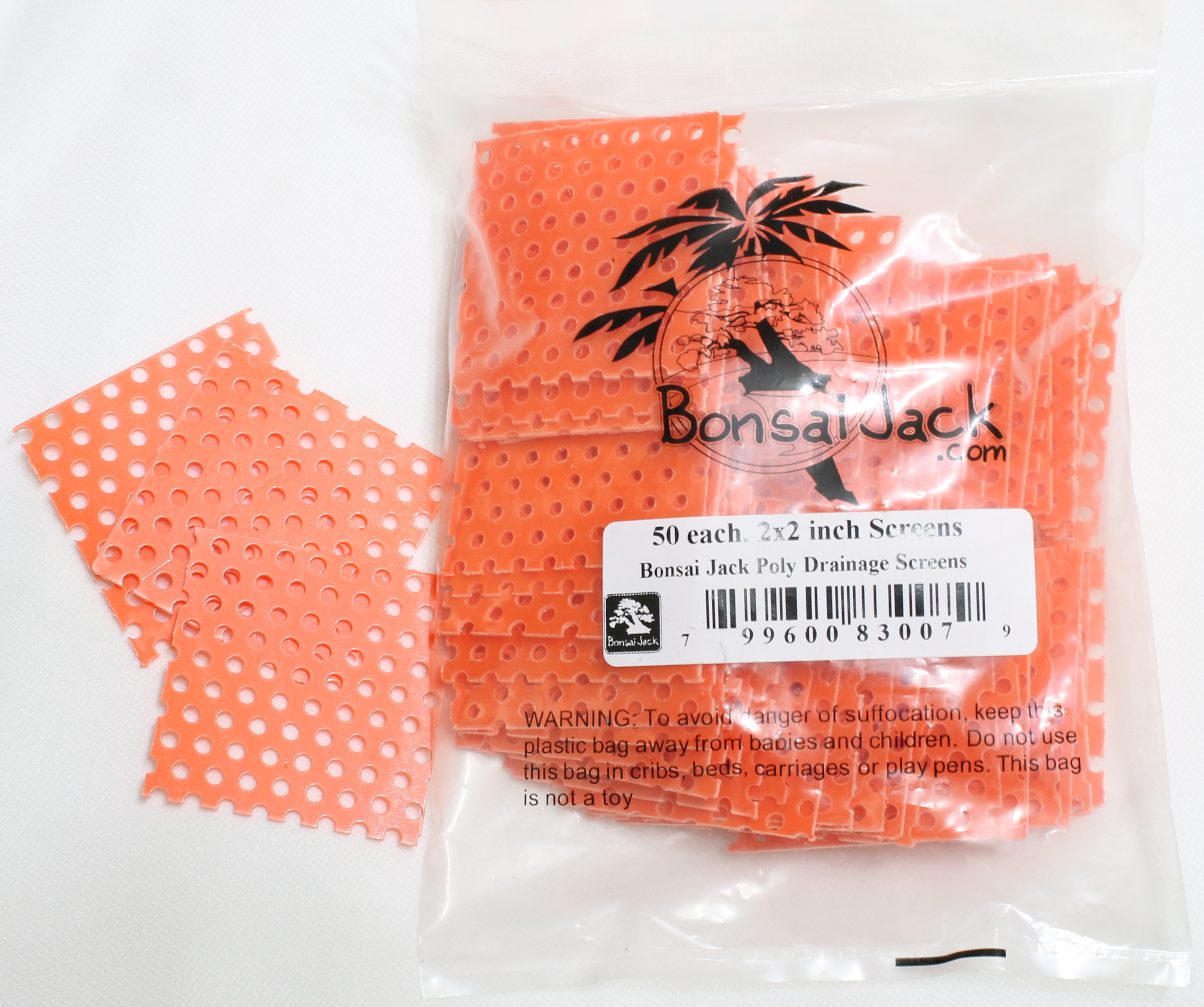 Screen US Made 20 Pcs Net For Bonsai Pot Round 3"x 3" Plastic Drainage Mesh 
