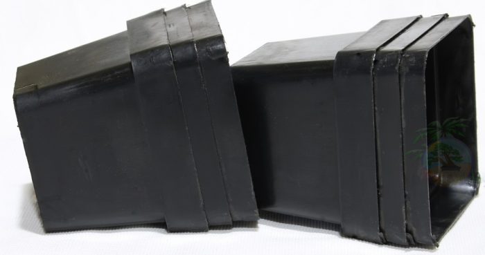 3 Inch Square Plastic Pots(36 Pack). Rigid Injection Mold. Black 6oz - Image 2