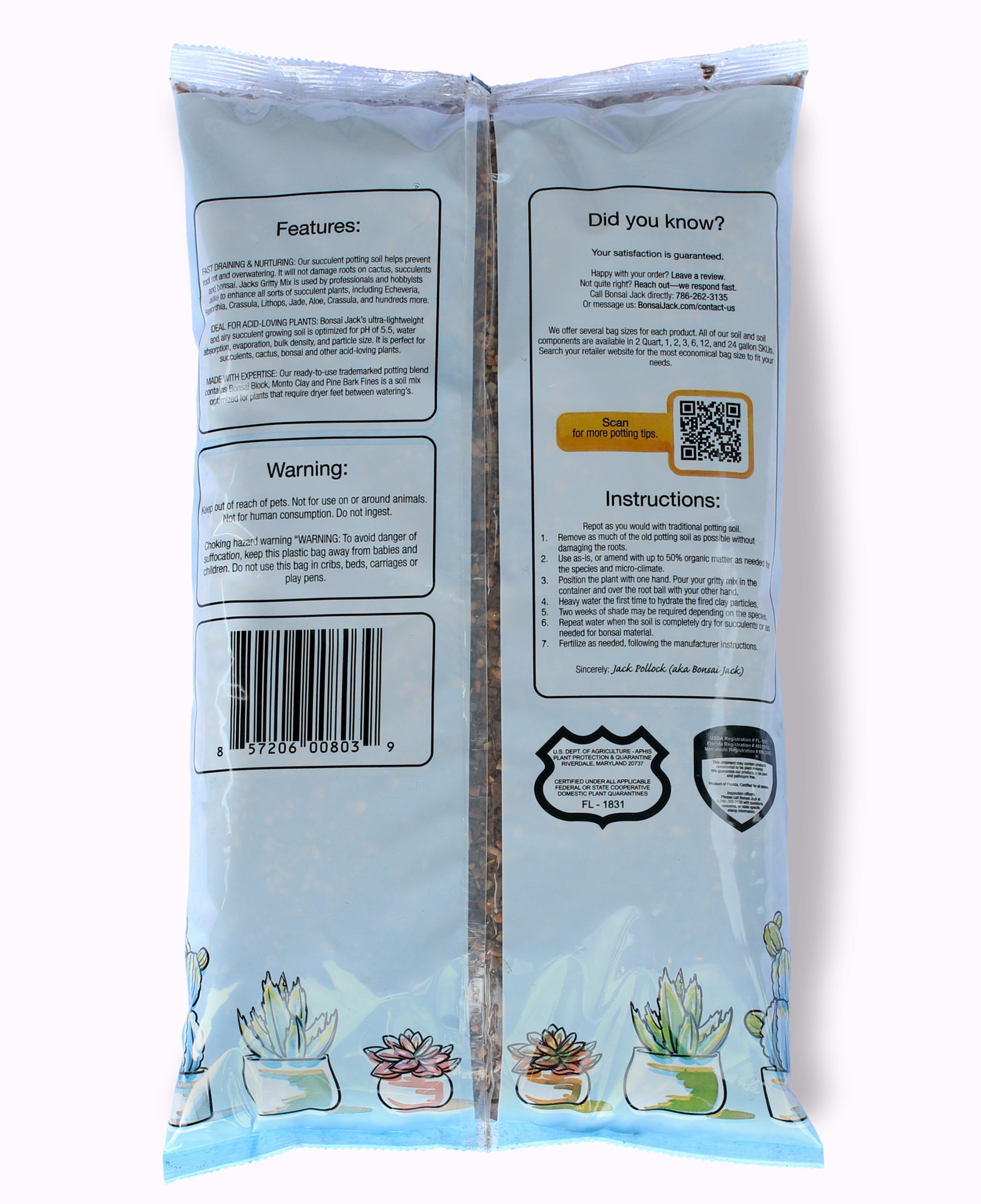 Jacks Gritty Mix soil for Succulent, Cacti and Bonsai - Image 9